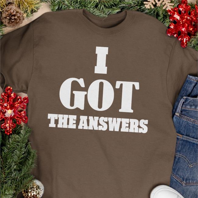 I Got The Answers V Neck T Shirt Daily Loud Daily Loud I Got The Answers Tank Top