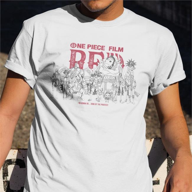 One Piece Film Red Hoodie Shirt White Overall StrawhatOverall One Piece Film Red Hoodies Shirt Overall StrawhatOverall