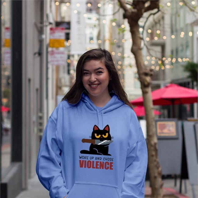 Qwertee Shop Knife Cat Tee Damglynn Knife Cat By Damglynn Tee Shirt