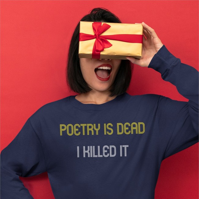 Augustus Gloop Poetry Is Dead I Killed It Shirt Charles Jensen Augustus Gloop Poetry Is Dead I Killed It Long Sleeve Charles Jensen