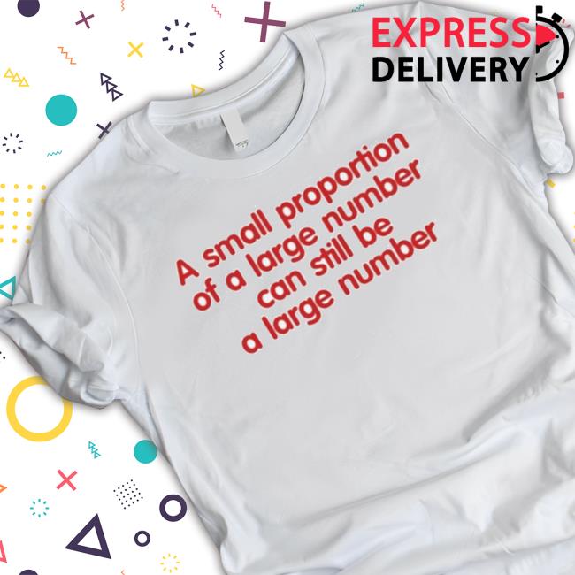 Official A Small Proportion Of A Large Number Can Still Be A Large Number Hoodie