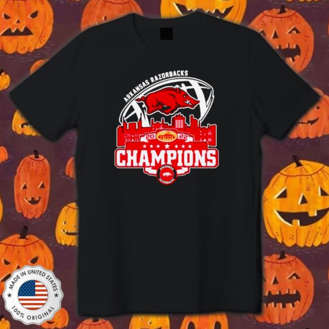 Official Arkansas Razorbacks Logo Dukes Bowl City 2022 Champions Shirts