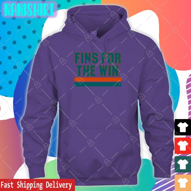 Fins For The Win Shirt Funny Breakingt Store Fins For The Win Hooded Sweatshirt