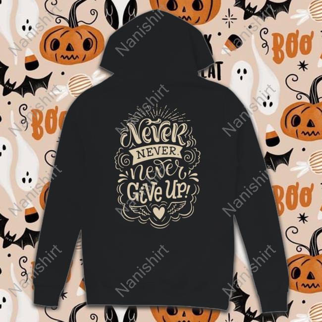Never Give Up Hoodie Hijau Army Kaos Never Give Up T-Shirt Shania Gracia Harlan Hijau Army Kaos