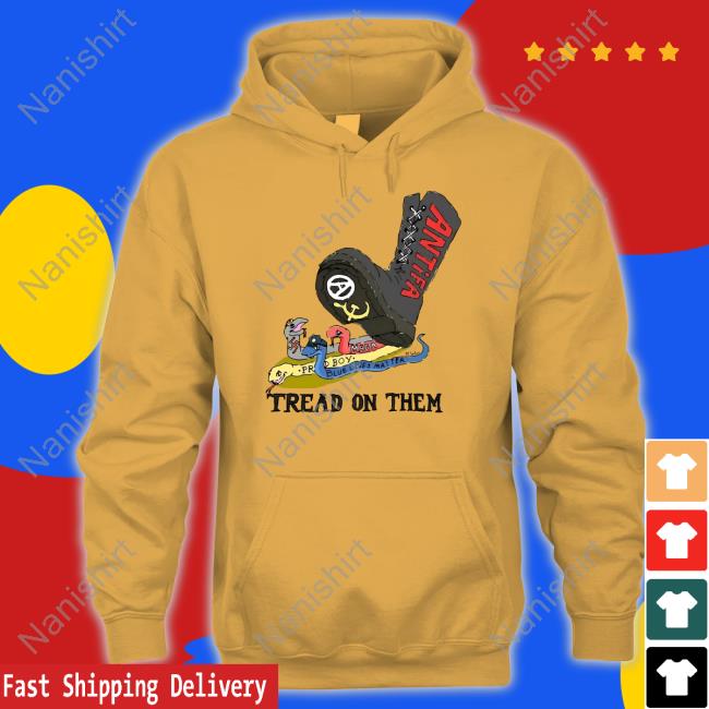 Antifa Tread On Them Shirt Yellow