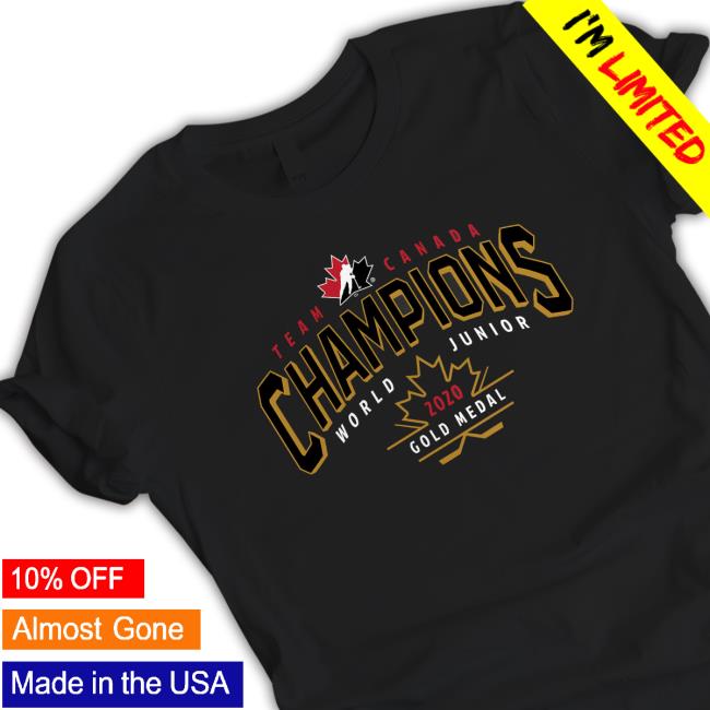 Men's Fanatics Branded Black Hockey Canada 2020 World Junior Ice Hockey Gold Medal Champions Hooded Sweatshirt