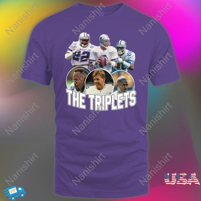 The Triplets Long Sleeve T Shirt Dak Prescott The Triplets Hoodie Dallas Cowboys