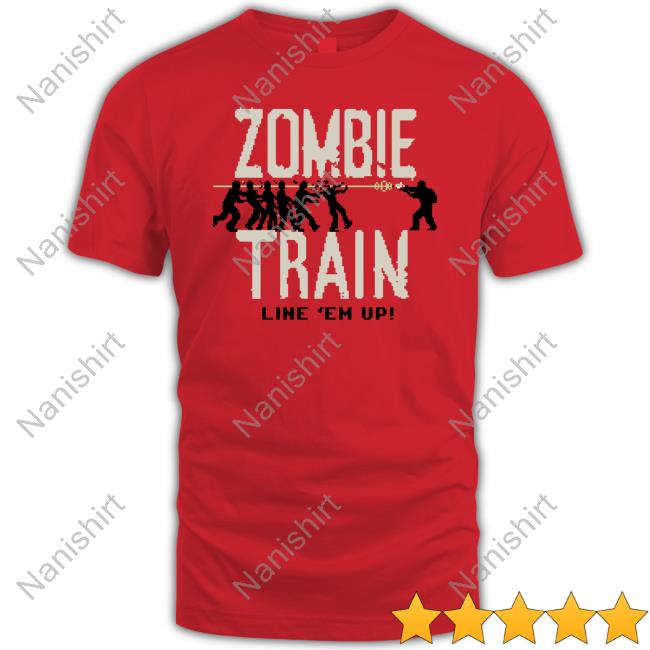 Call Of Duty Merch Zombie Train Line Em Up T-Shirt