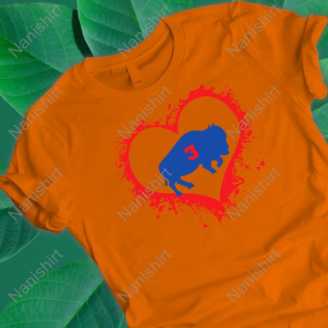 Damar Hamlin Heart 3 Long Sleeve Damar Hamlin Heart 3 Hoodie Midnightboathouse