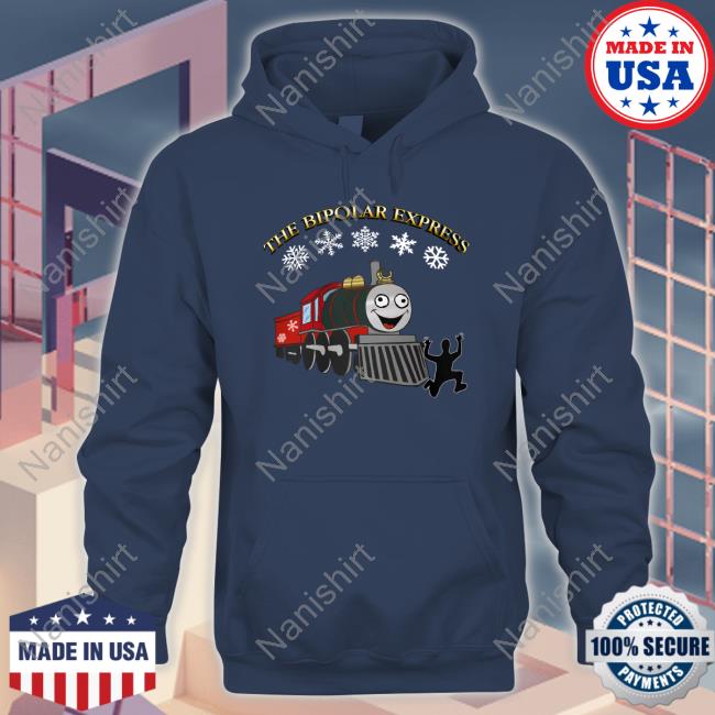 The Bipolar Express Christmas Hooded Sweatshirt