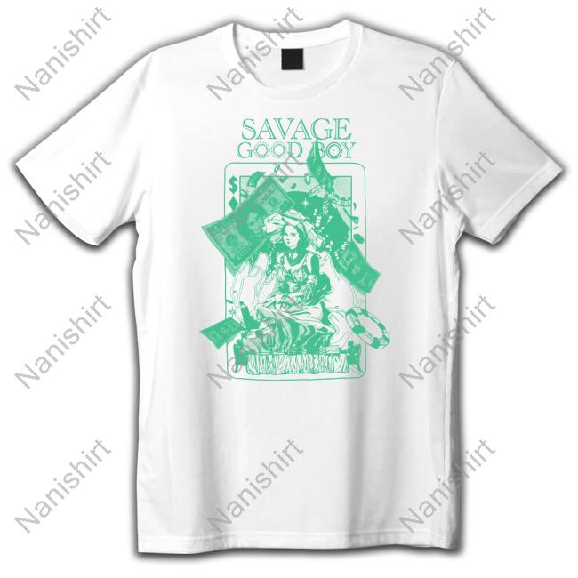 Official Savage Good Boy White Long Sleeve T Shirt