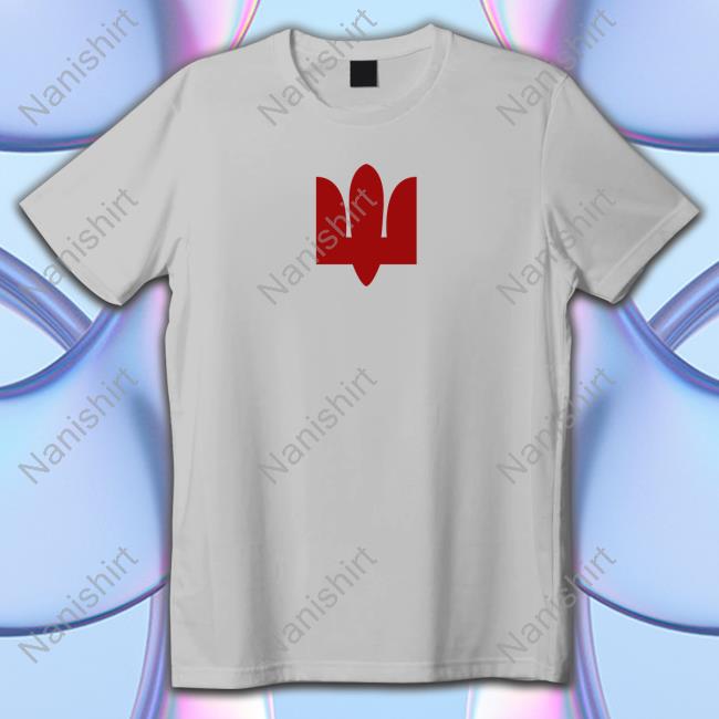Ua-Shirt Merch Official White Red Tryzub Shirt