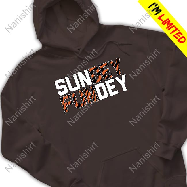 Cincy Shirts Sundey Fundey Hooded Sweatshirt Cincy Shirts Merch Official Cincy Shirts Sundey Fundey Sweatshirt