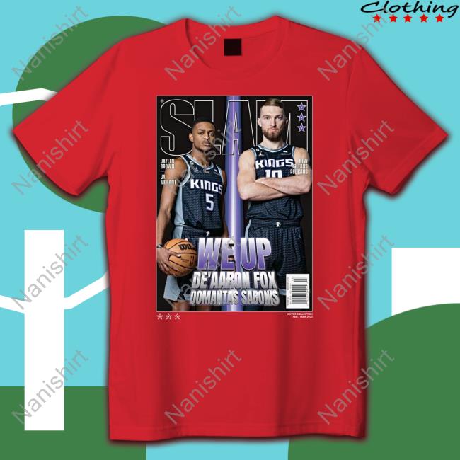 We Up De’Aaron Fox And Domantas Sabonis Cover Slam 242 T Shirt
