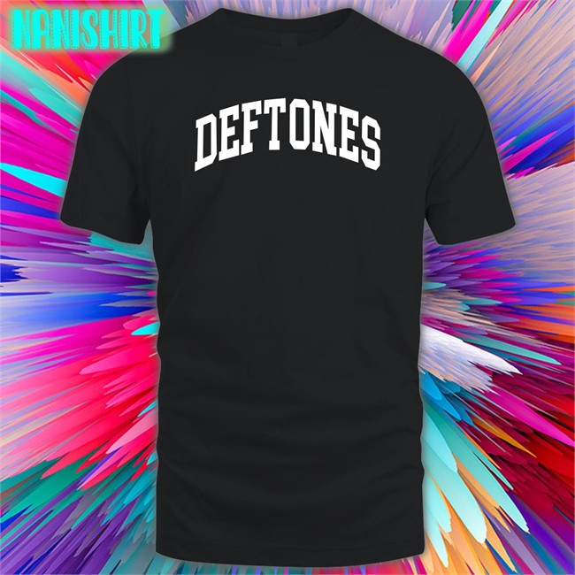 Deftones Merch Deftones Black Collegiate Long Sleeve Deftones Black Collegiate Long Sleeve T Shirt Deftones Merch