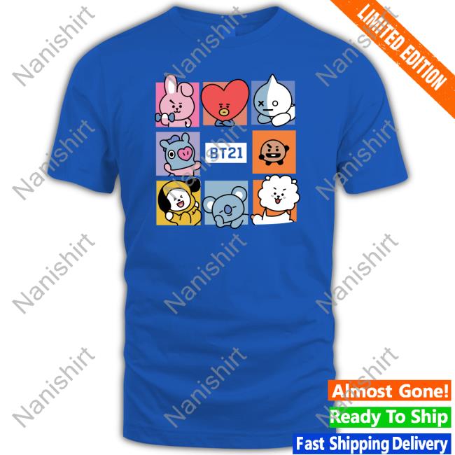 BT21 T-Shirt Merch BT21 Edition Limited Long Sleeve Tee Space Jj Namedillegirl