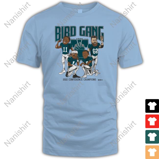 Bird Gang 2022 Conference Champions Caricatures Shirt