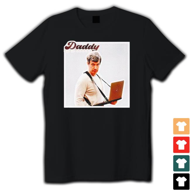 Daddy Holding Laptop Tee Shirt