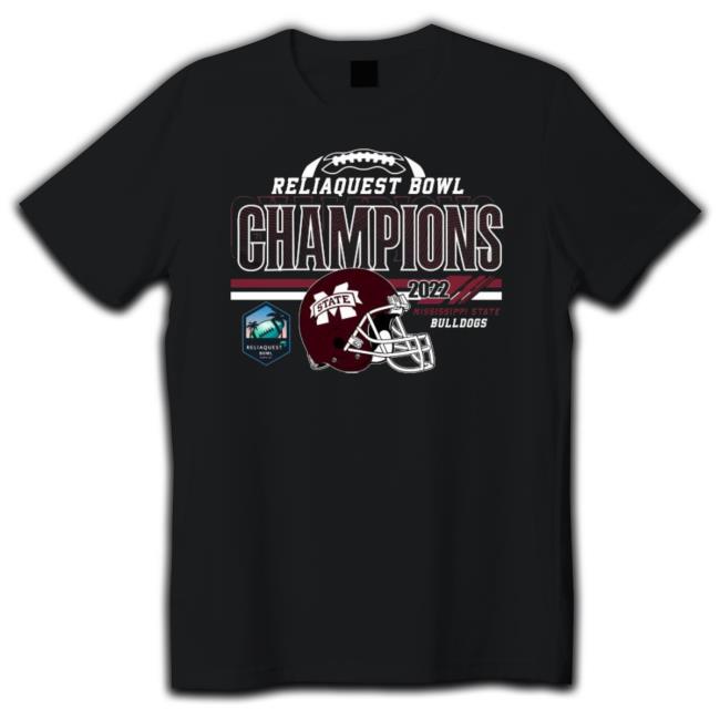 Mississippi State Bulldogs Reliaquest Bowl 2023 Champions T-Shirt