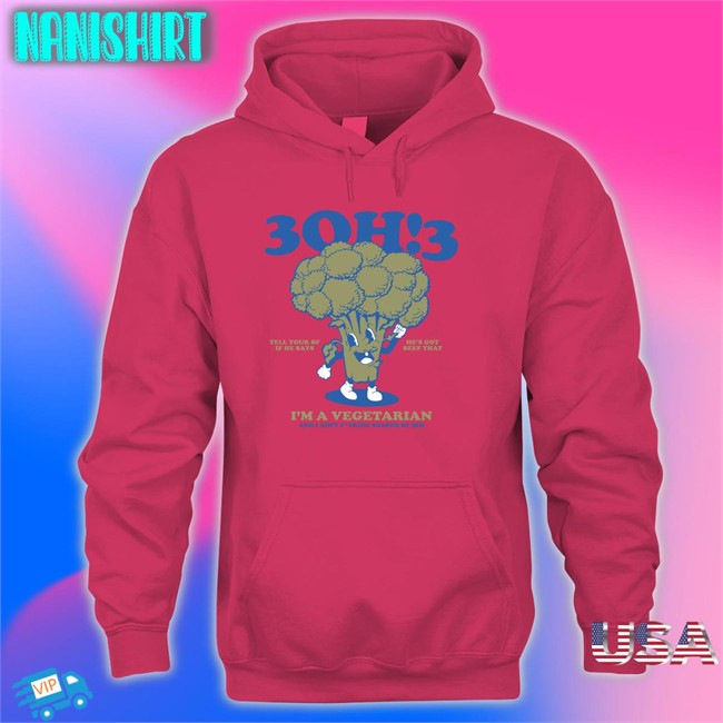 3Oh!3 Tell Your Bf If He Says He's Got Beef That I'm A Vegetarian And I Ain't Fcking Scared Of Him Crewneck 3Oh!3 Merchandise 3Oh!3 Tell Your Bf If He Says He's Got Beef That I'm A Vegetarian And I Ain't Fcking Scared Of Him Tank