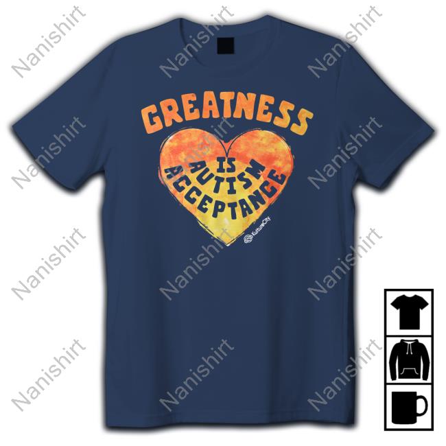 Roots Of Fight Shop Merch Kulturecity Greatness Is Autism Acceptance T-Shirt Zora Stephenson