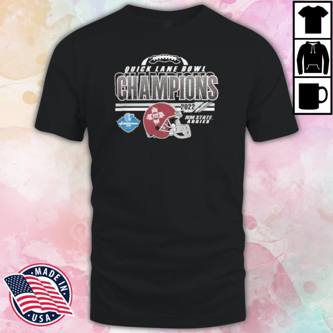 Helmet Quick Lane Bowl Champions Shirt New Mexico State 2022 T-Shirt