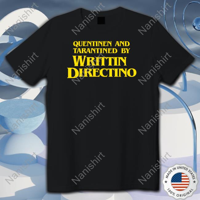 Quentinen And Tarantined By Writtin Directino Tank Top Film Illiterates