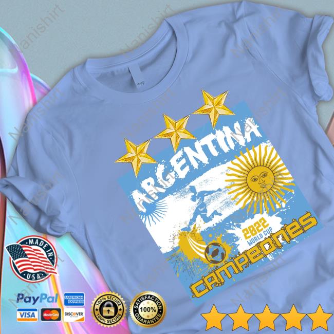 Argentina 2022 World Cup Campeones Long Sleeve T Shirt