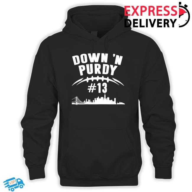 Official Down ‘n Purdy Brock Purdy no 13 San Francisco 49ers Tee Shirt