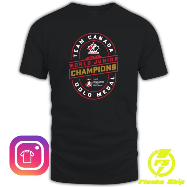 Hockey Canada Fanatics Branded 2023 Iihf World Junior Ice Hockey Gold Medal Champions Long Sleeve Shirt Hockey Canada Fanatics Branded 2023 Iihf World Junior Ice Hockey Gold Medal Champions Unisex Sweatshirt