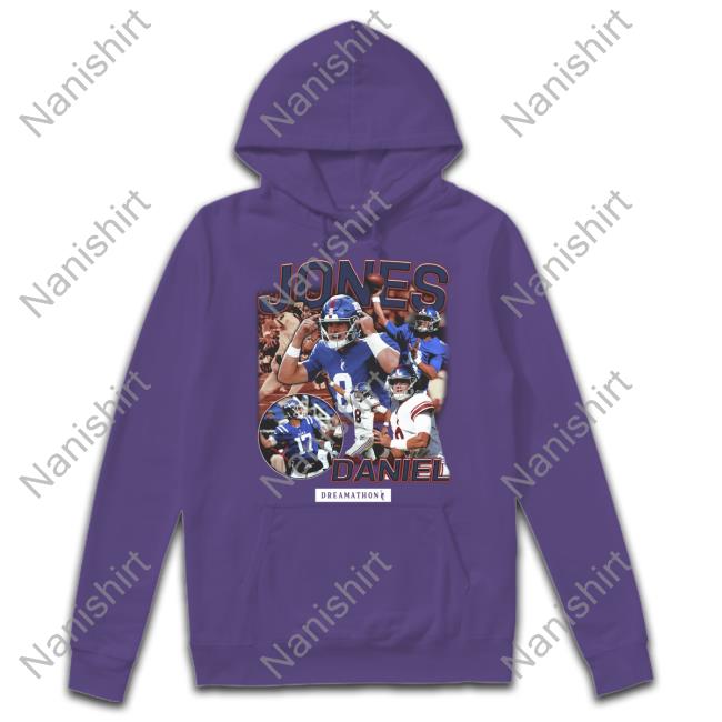 Official DJ Giants Dreams Shirt Dreamathon Merch Daniel Jones Giants Dreams Long Sleeve Tee President Of The Dj Fan Club New York Giants