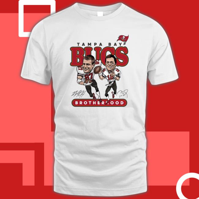 Men's Fanatics Branded Rob Gronkowski & Tom Brady White Tampa Bay Buccaneers - Duo T-shirt
