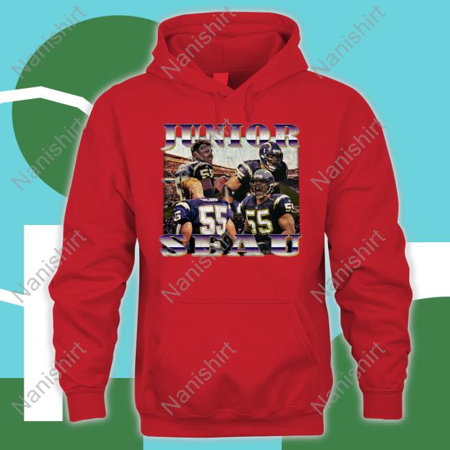 Fehoko Show Junior Seau Tee Shirt Junior Seau T Shirt Black