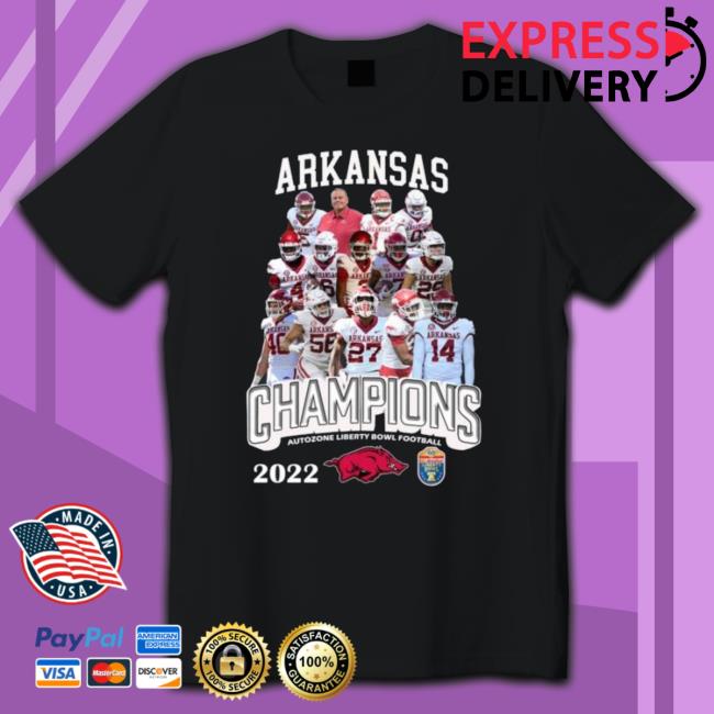 Official Arkansas Autozone Liberty Bowl Football 2022 Champions Hoodie