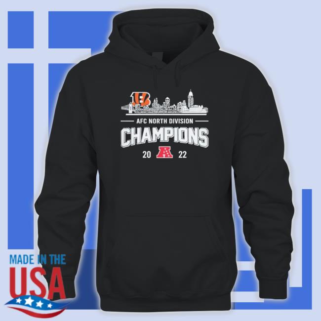 Cincinnati Bengals City Skyline 2022 Afc North Division Champions Sweatshirts