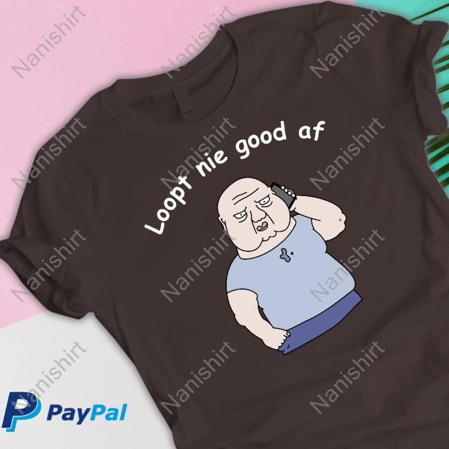 Official Loopt Nie Goed Af T-Shirt Roddel Praat Merch