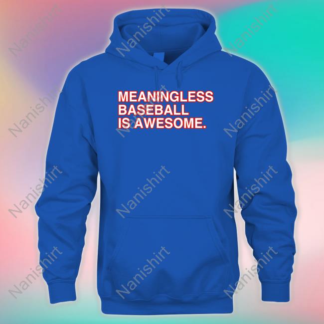 Obvious Shirts Meaningless Baseball Is Awesome Shirt