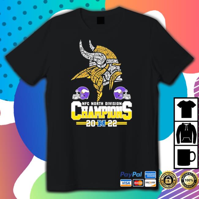 Official NFC North Division Champions 2022 Minnesota Vikings logo T-Shirt