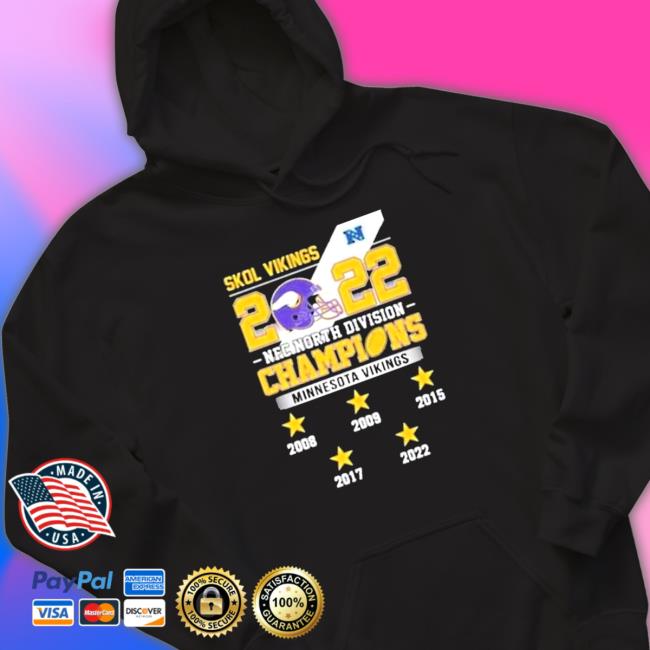 Official Minnesota Vikings 2022 NFC North Division Champions Shirts