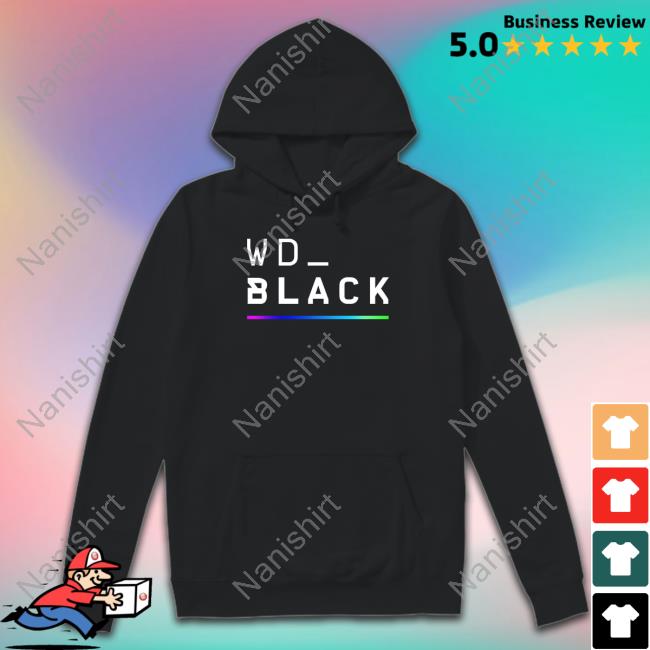 Wario64 Wd_Black Color RGB Bar Shirt Western Digital Shop