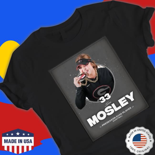 Georgia Bulldogs 33 Mosley Preseason D100 Player Softball Shirts