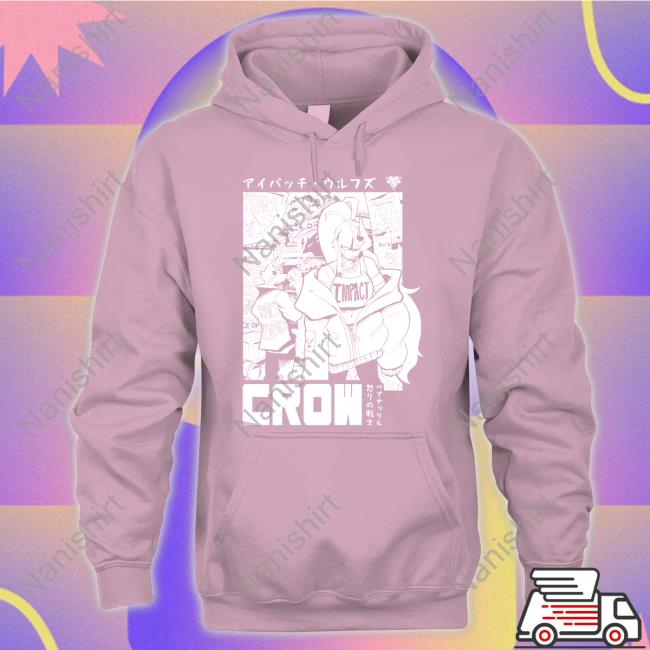 Crow T Shirt Black Eyepatch Wolf Crow T Shirt