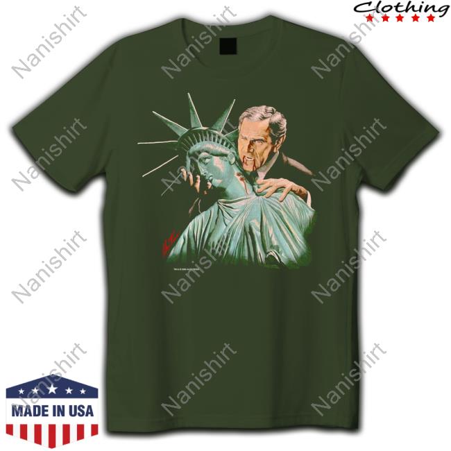 George Bush Vampire Bush Sucking Liberty Edition Limited Tee Shirt Black
