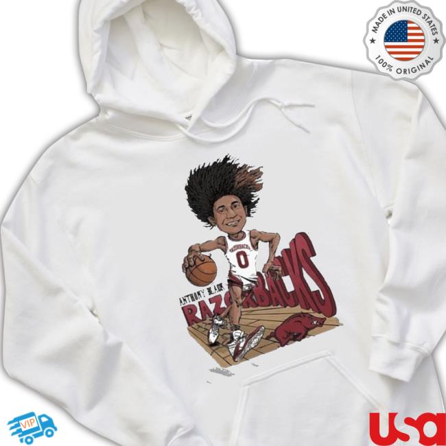 Arkansas Men’s Basketball Anthony Black Caricature shirt