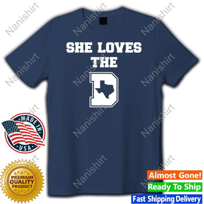 She Loves The D Dallas Football T-Shirt Little Lisa