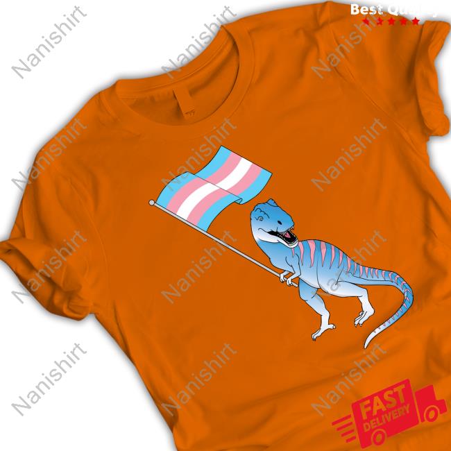 Trans Dinosaur Pride Flag Lbgt Gay Lesbian Tee