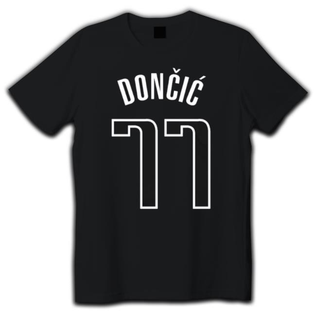 Doncic 77 Slovenian Basketball Player Tee Shirt Doncic 77 Slovenian Basketball Player Shirt