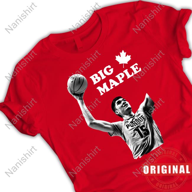 Zach Edey Big Maple He Ain't Just Tall Eh Shirt Exponent Sports Desk Zach Edey Big Maple He Ain't Just Tall Eh Tee Shirt