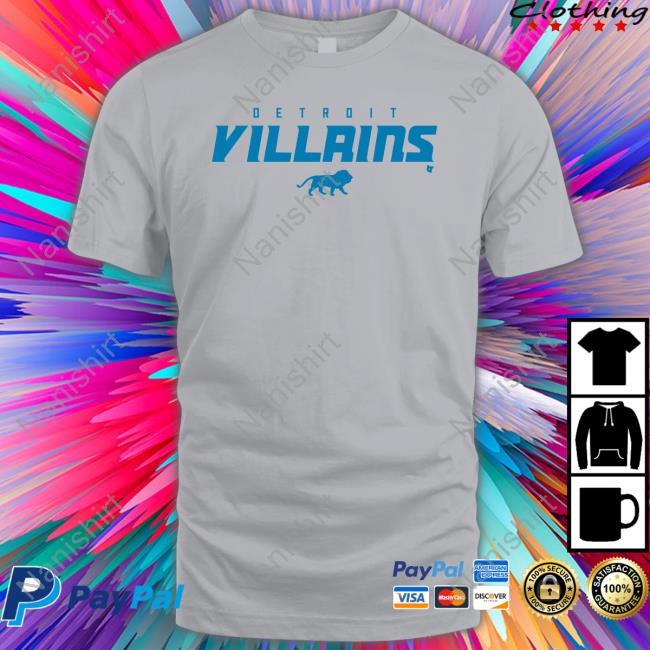 Official Detroit Villains T Shirts