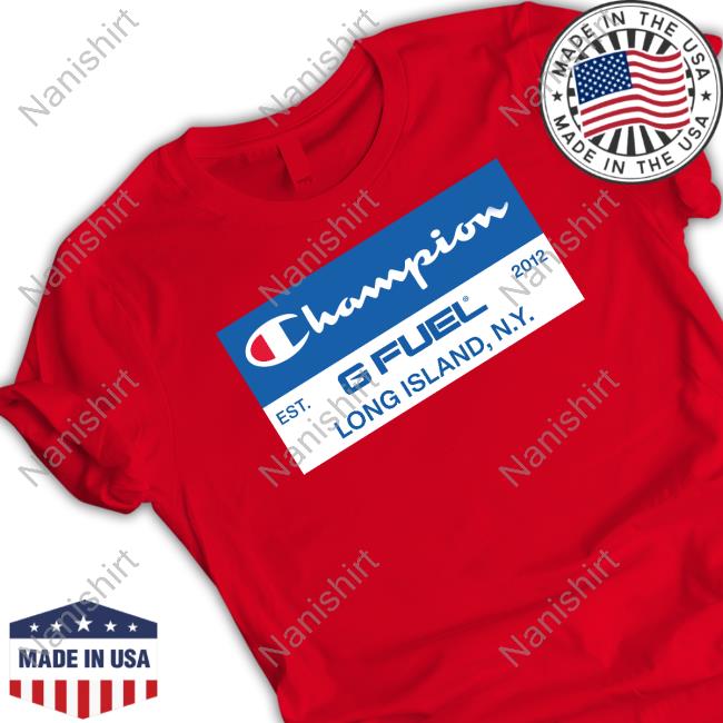 Official Champion X Gfuel Long Island T Shirt